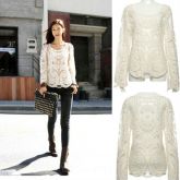 BLUSA DE RENDA