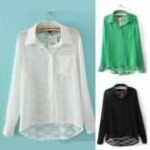CAMISA COM RENDA